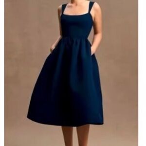 Sachin and Babi Navy Blue Midi Dress